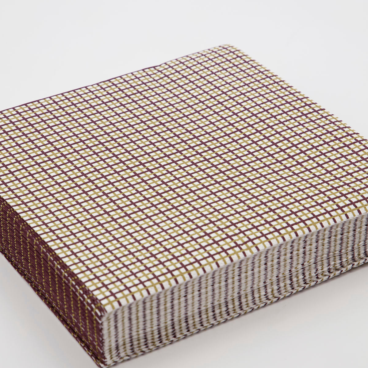 Pack of Paper Napkins -  Multi Checkered