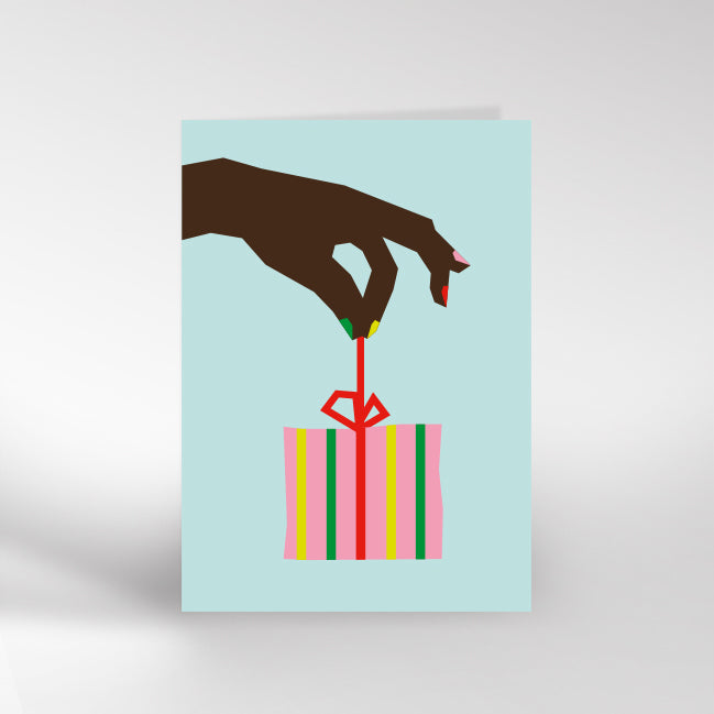 Hand & Gift Greetings Card