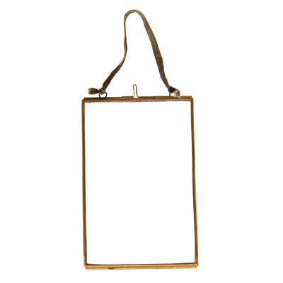 Hanging Brass Frame - Portrait 15 x 10cm