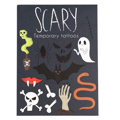 Scary Halloween Temporary Tattoos