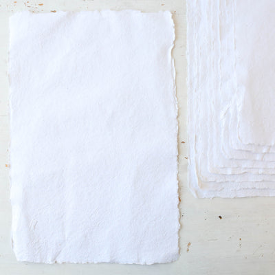 Loose Handmade Paper Sheets - 10 Pack