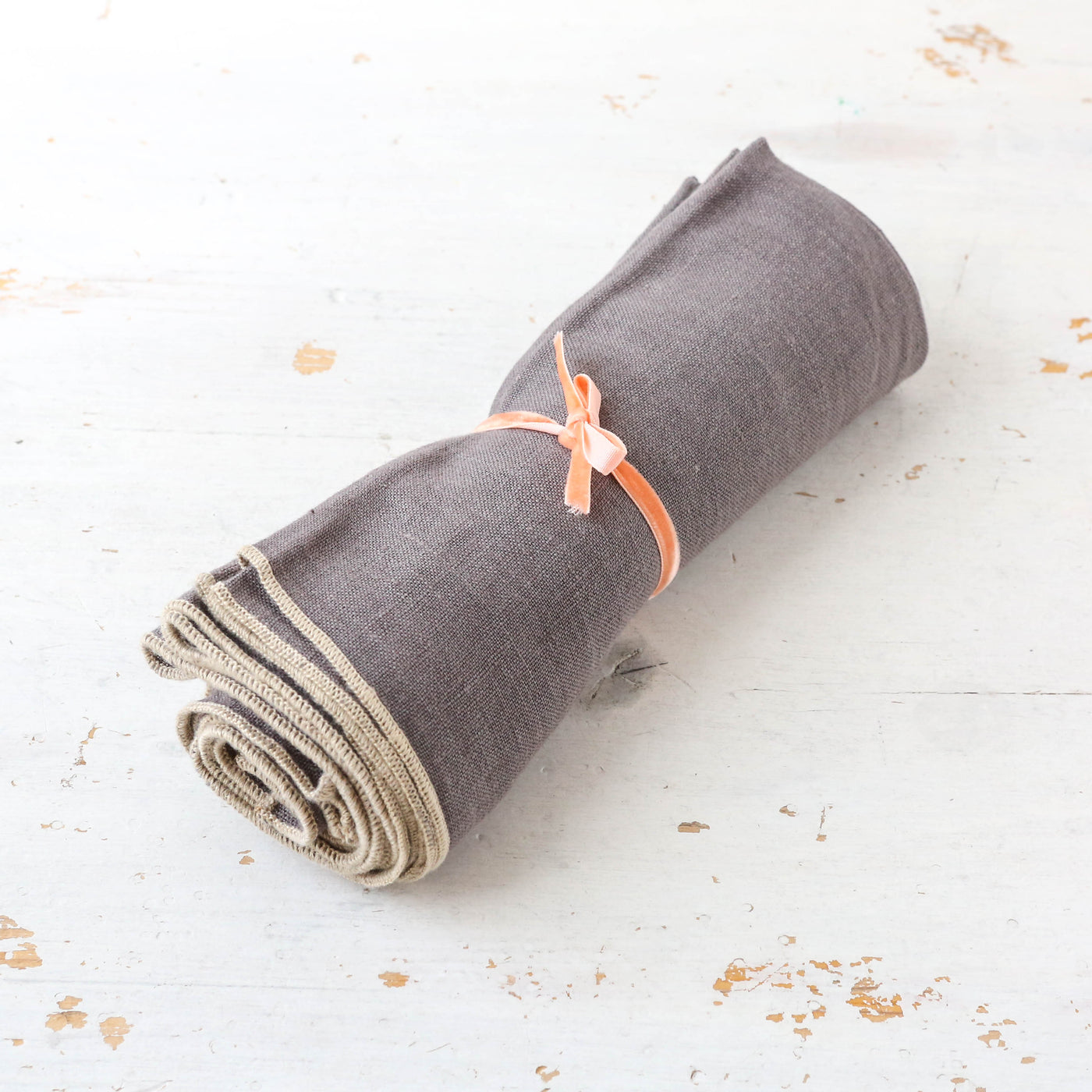 Set of Four Washed Linen Napkins - Granite