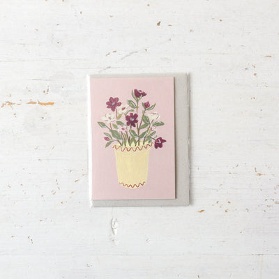 Hellebore Vase Mini Card