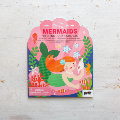 Colouring Book with Stickers - Mermaids