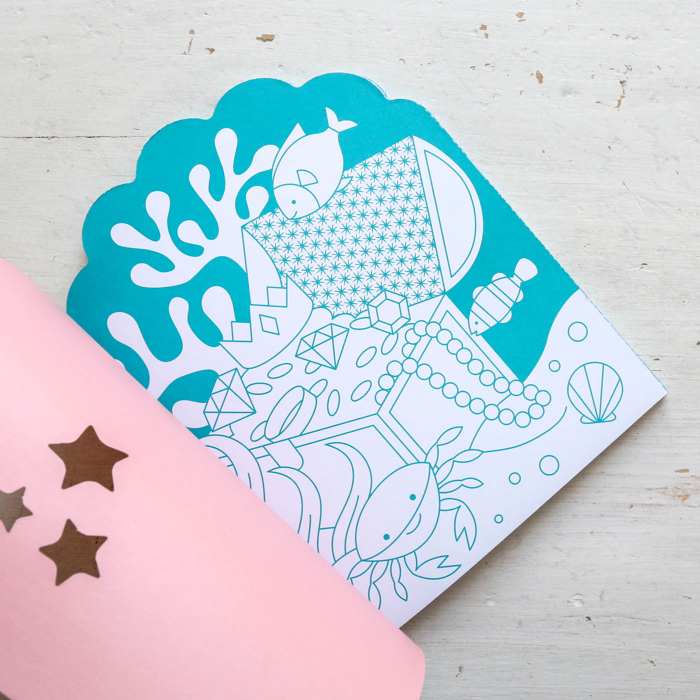 Colouring Book with Stickers - Mermaids