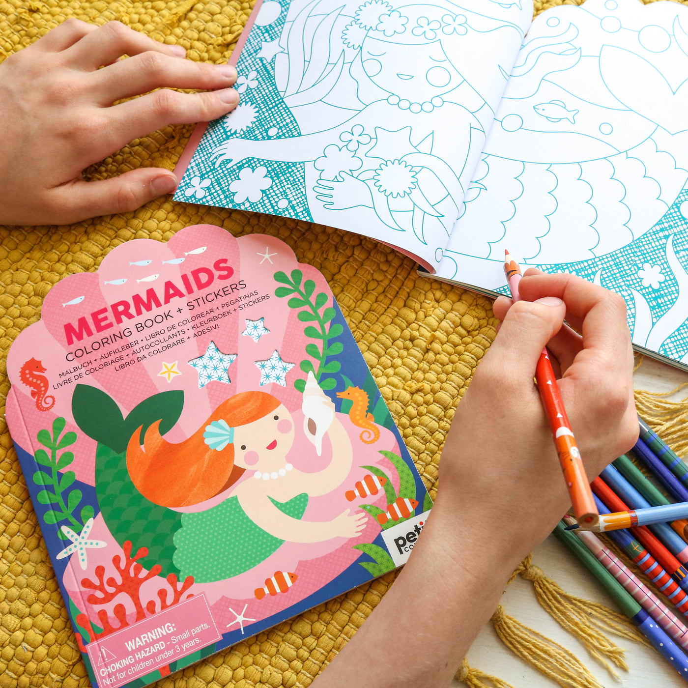 Colouring Book with Stickers - Mermaids