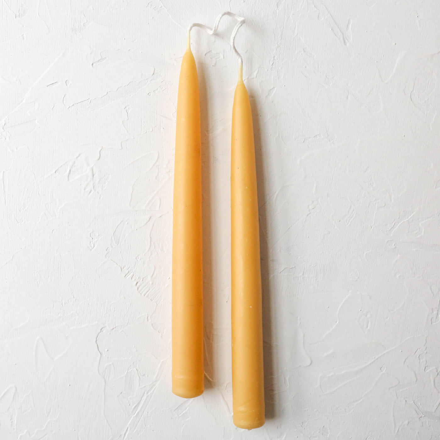 23cm Hand Dipped Beeswax Candles - Pair