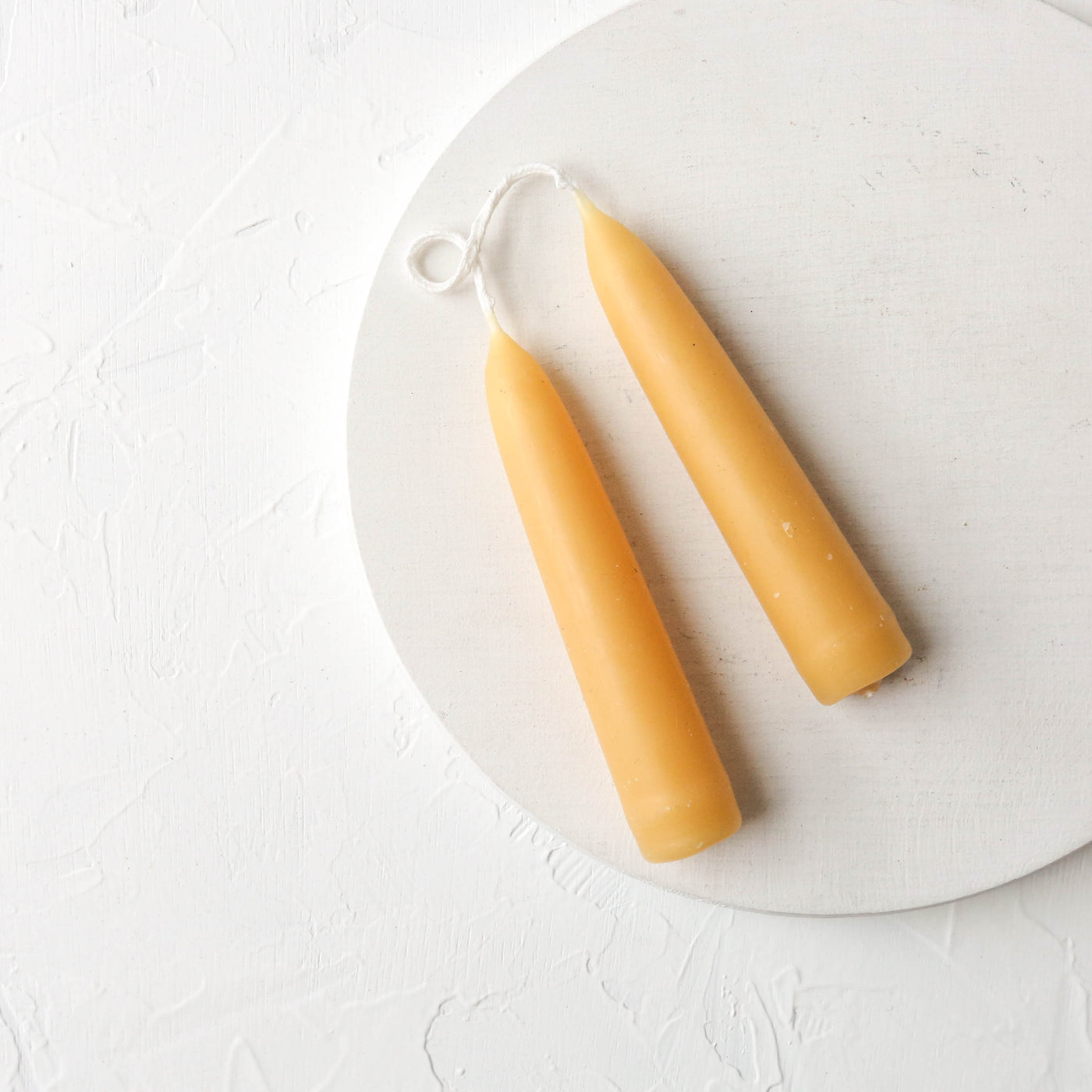 11cm Hand Dipped Beeswax Candles - Pair