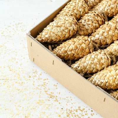 SALE Straw Cone Hanging Bauble