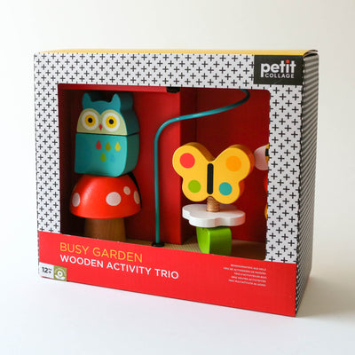 Busy Garden Wooden Activity Trio
