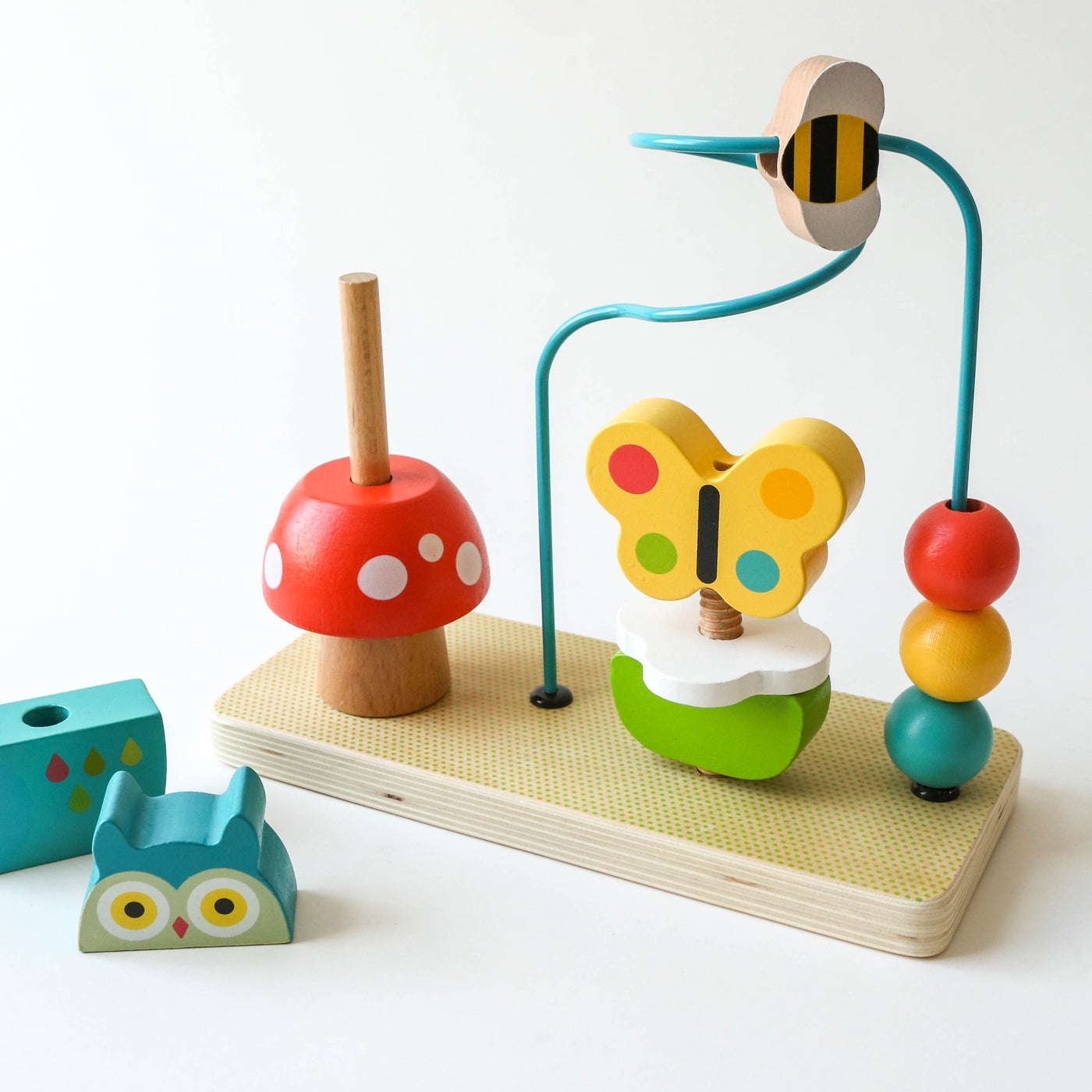 Busy Garden Wooden Activity Trio