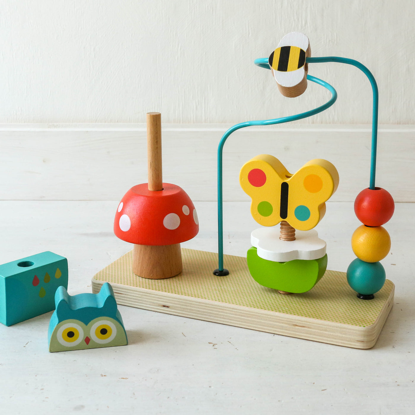 Busy Garden Wooden Activity Trio
