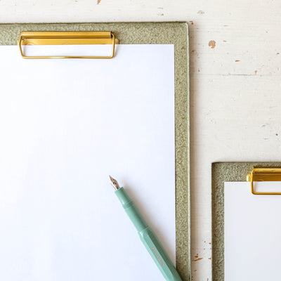Metal A4 Clipboard - Green