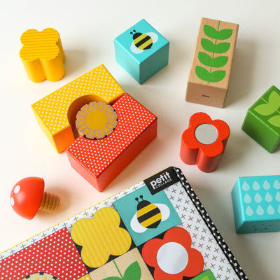 Busy Garden Wooden Discovery Blocks