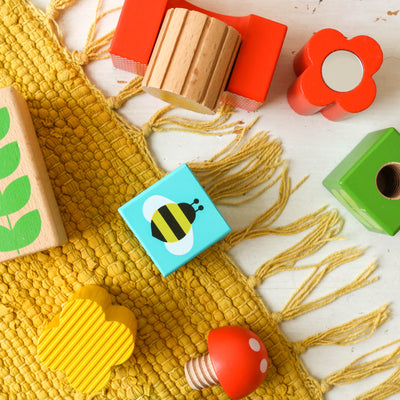 Busy Garden Wooden Discovery Blocks
