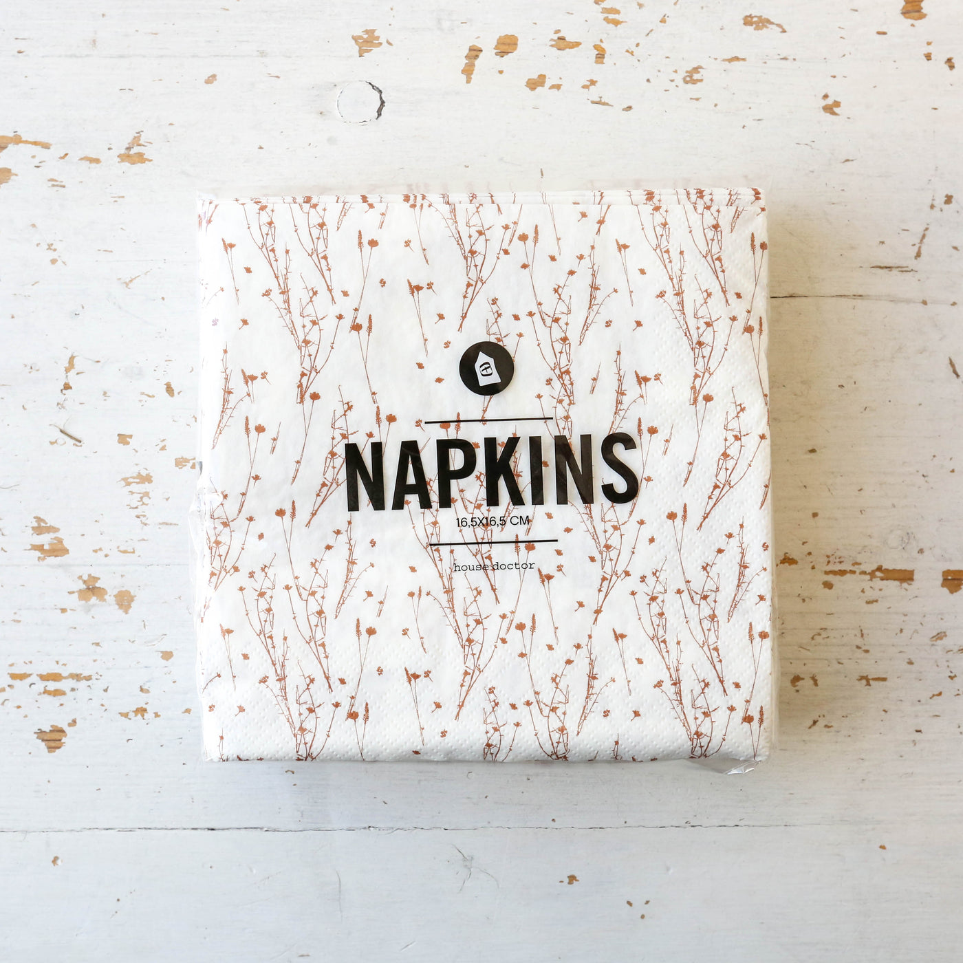 Pack of Paper Napkins - Orange Meadow