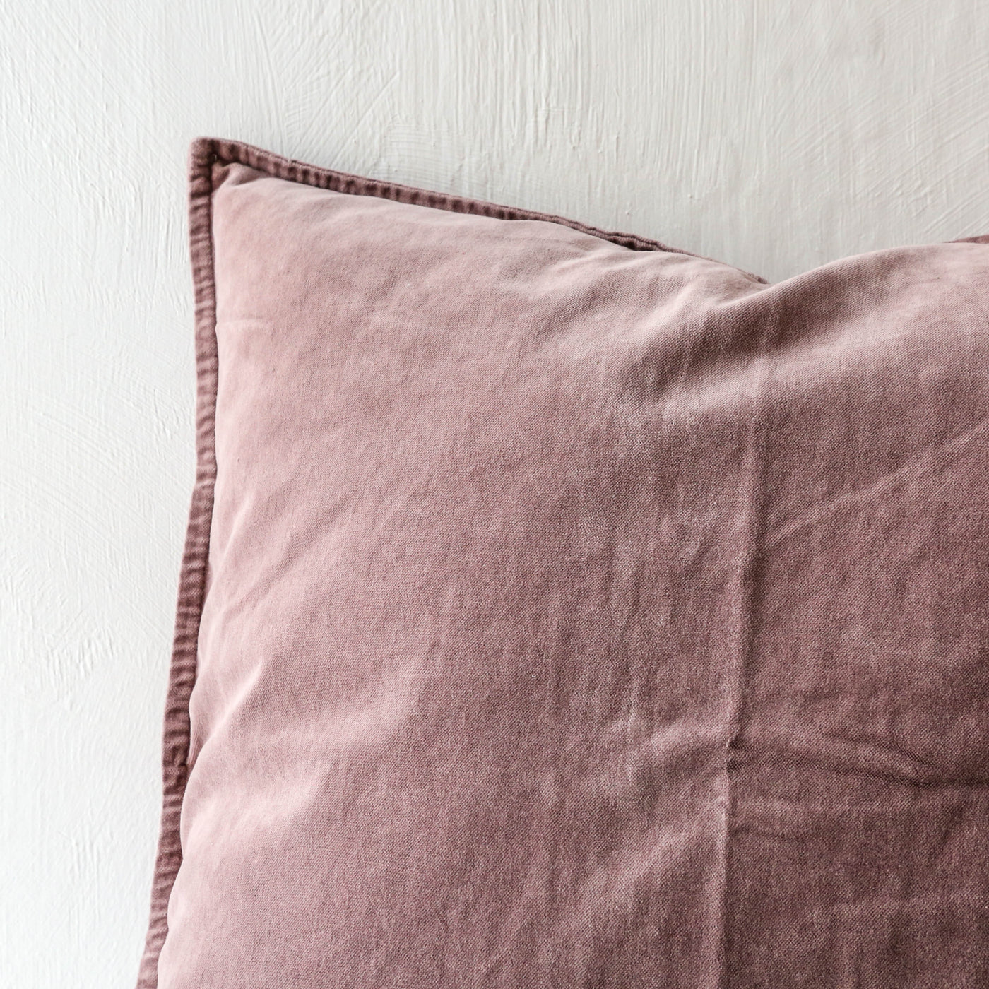 Cotton Velvet Cushion Cover - Malva