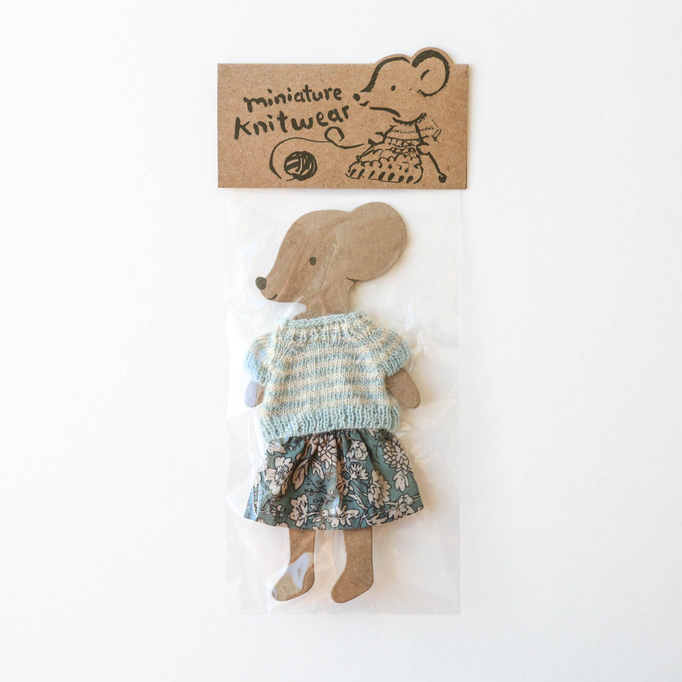 Knitted Sweater and Skirt for Big Sister Mouse