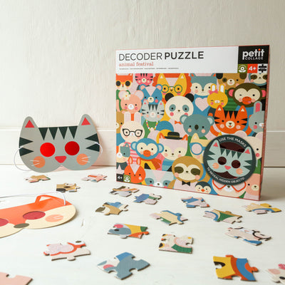 100 Piece Decoder Puzzle - Animal Fesitval