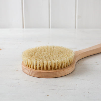 Beech Long Handled Bath Brush