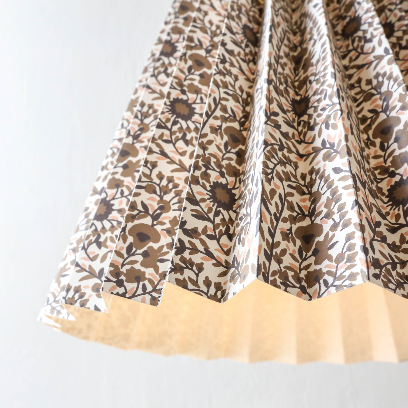 Kollam Block Printed Lampshade - Espresso