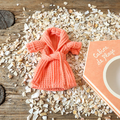 Coral Bathrobe for Mum or Dad Maileg Mouse