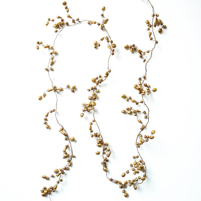 Antique Gold Jingle Bell Garland - 1.8m