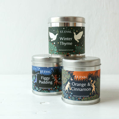 St. Eval Festive Scented Candle Tin