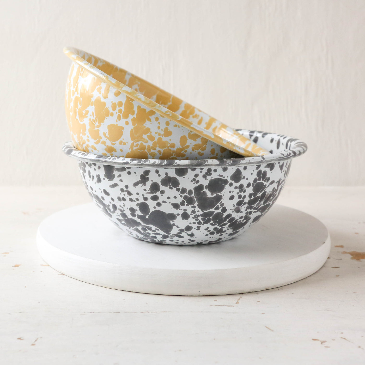 Splatter Enamel  Cereal Bowl
