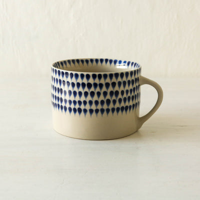 Drop Ceramic Mug - Large Indigo