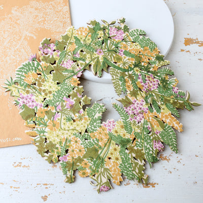 Wooden Printed Spring Wreath