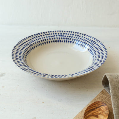 Indigo Drop Pasta Bowl