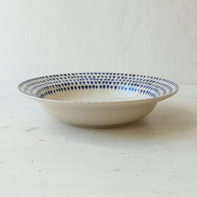 Indigo Drop Pasta Bowl