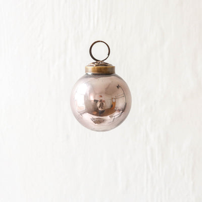 SALE 5cm Pearlescent Glass Bauble - Smoke
