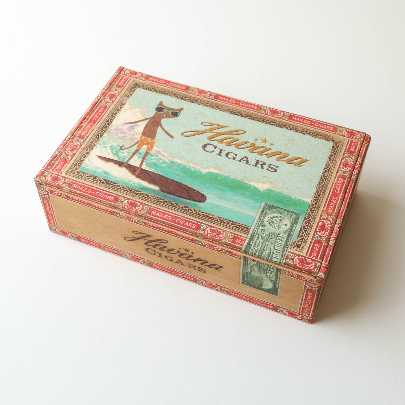 Mum & Dad Mice in Cigarbox Toy