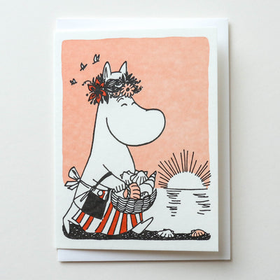 Moomin Shell Collector Letterpress Greetings Card