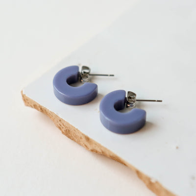 'Mali' Hoops in Periwinkle