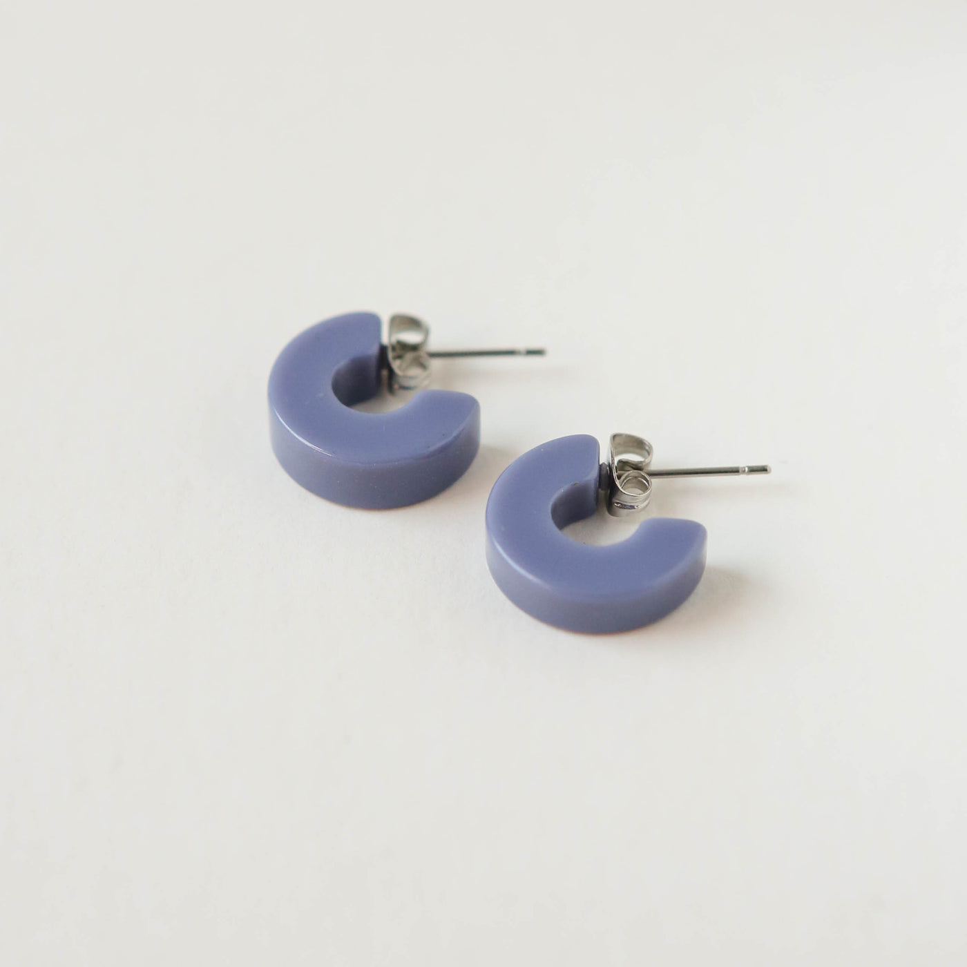 'Mali' Hoops in Periwinkle