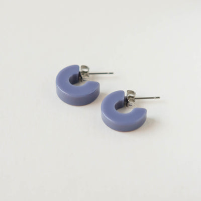 'Mali' Hoops in Periwinkle