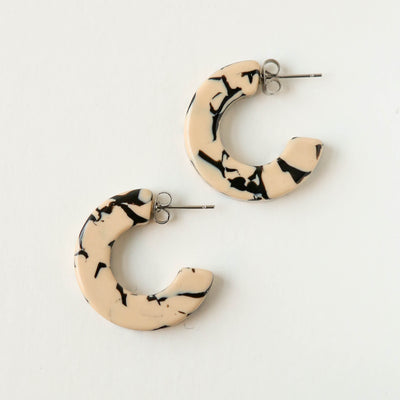 'Ray' Hoops in Marble