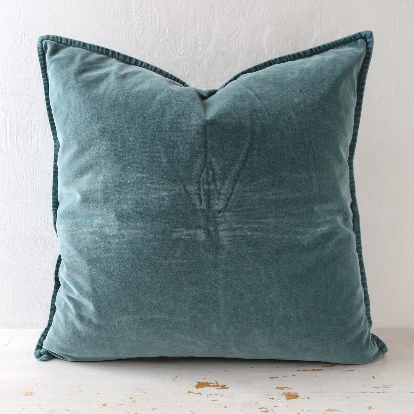 Cotton Velvet Cushion Cover - Emerald Green