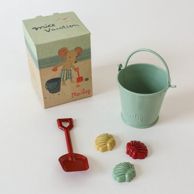 Beach Set - Spade, Bucket & Shells for Maileg Mice