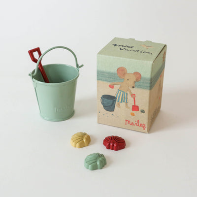 Beach Set - Spade, Bucket & Shells for Maileg Mice