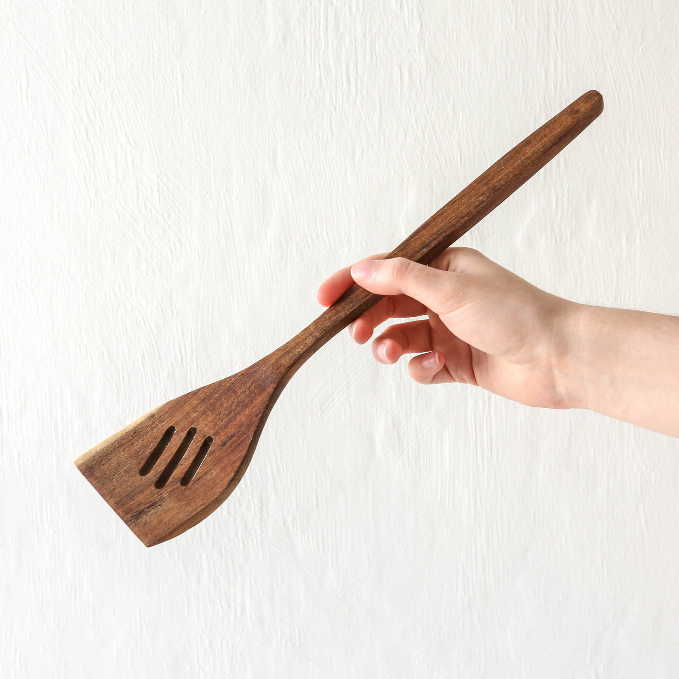 Acacia Wood Spatula With Holes