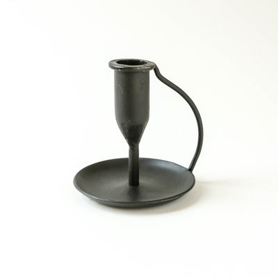 Ada Iron Candlestick - Antique Black