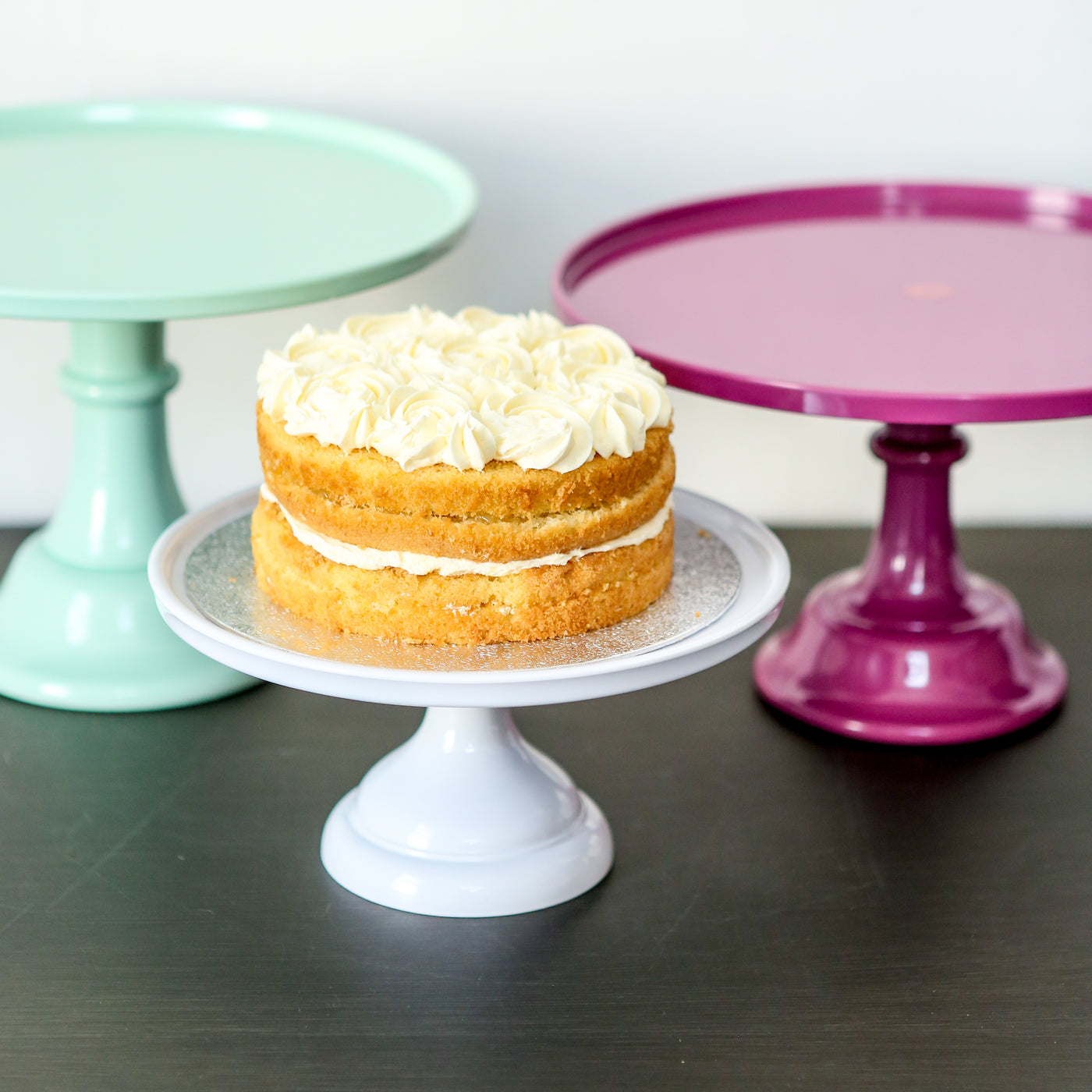 Large Mint Melamine Cake Stand