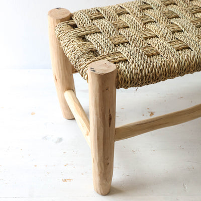 Woven Rustic Bench