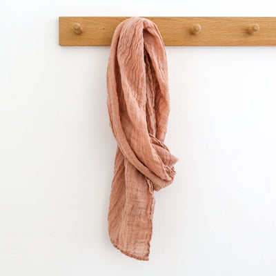Soft Linen Scarf - Pink