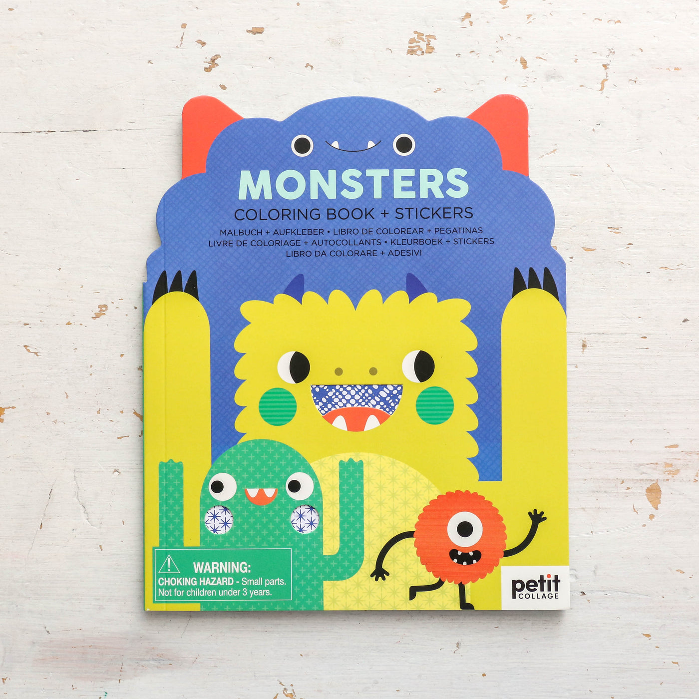 Colouring Book with Stickers - Monsters
