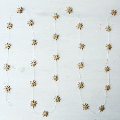 Palm Star Christmas Garland